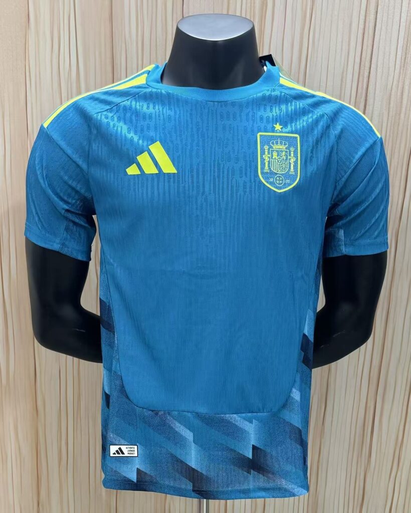 Spain Goalkeeper Blue Player Jersey