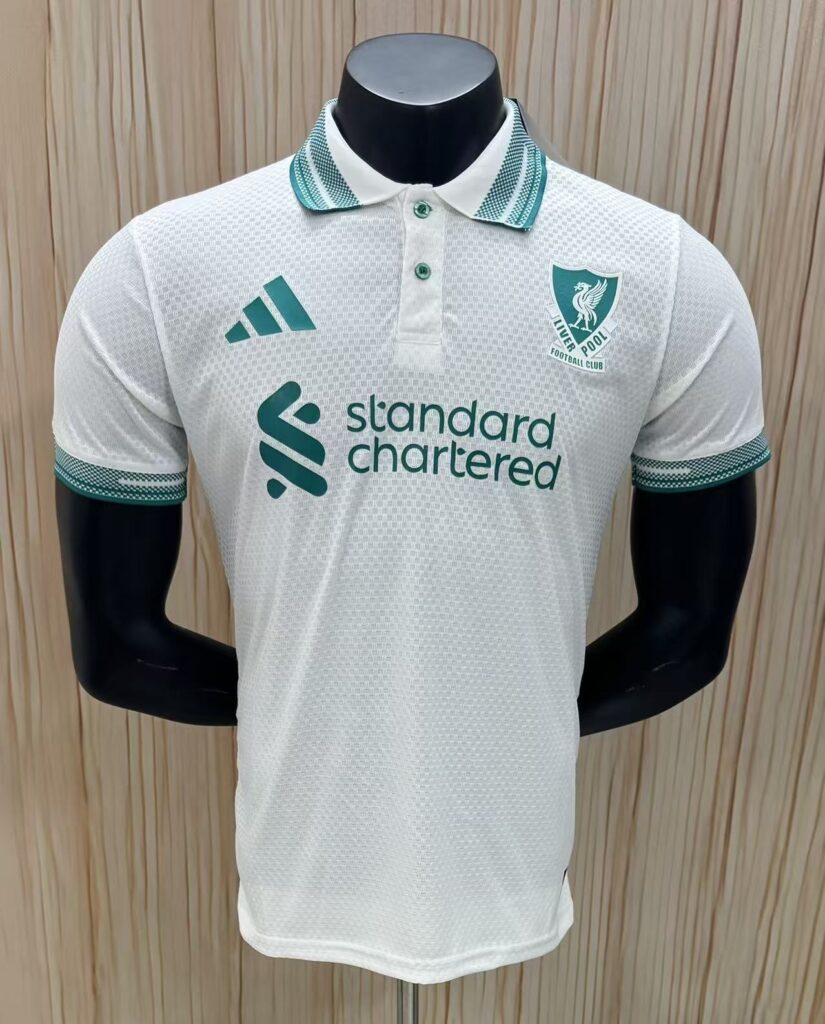 Liverpool Polo White Player Polo Shirt